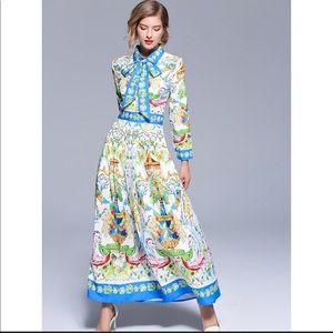 European style maxi dress